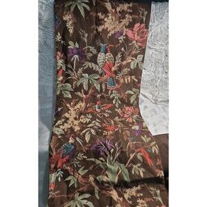 Tradewinds Designer Collection Tropical Bird Floral Tree Brown Table Runner